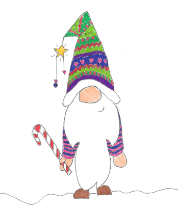 2025 winning design Christmas Gonk by Edeline