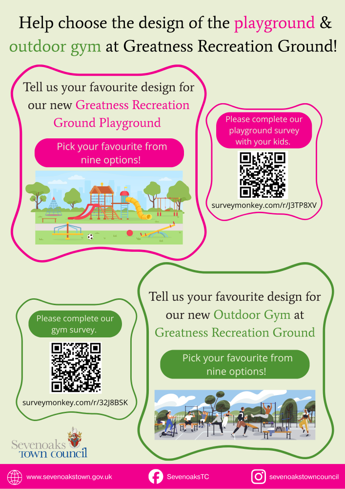 Help choose the design of the playground & outdoor gym at Greatness Recreation Ground!