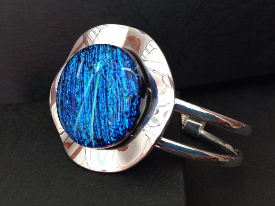 Photo of blue and silver ring