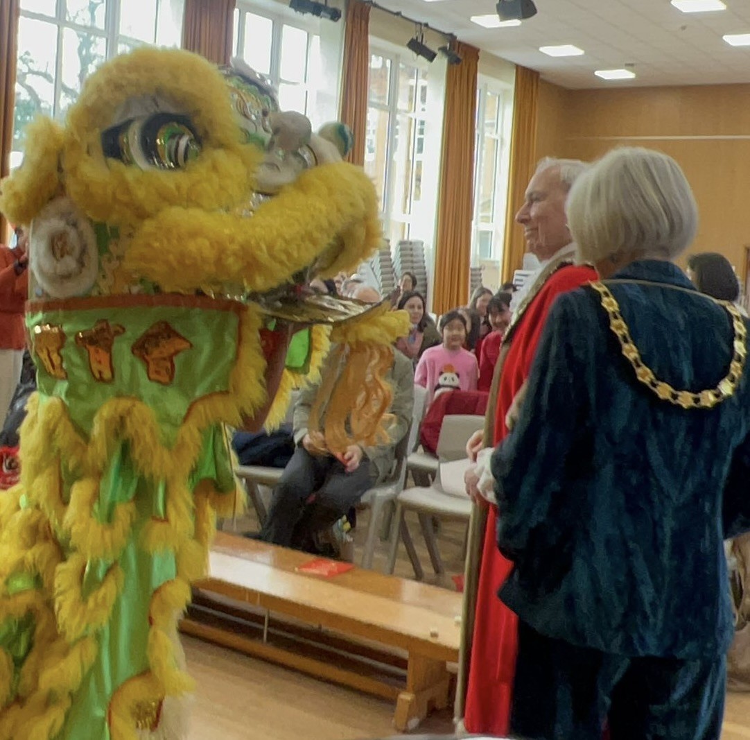 Chinese New Year Dragon with Mayor and Mayoress