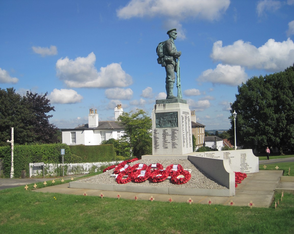 statue at the war memorial