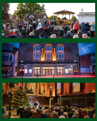 Town of Culture images - bandstand, stag and knole