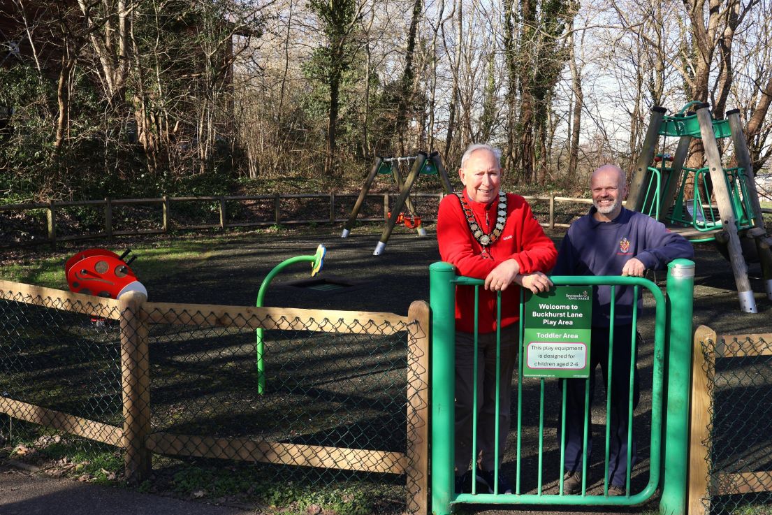Sevenoaks Town Council unveils refurbished Buckhurst Lane Play Area