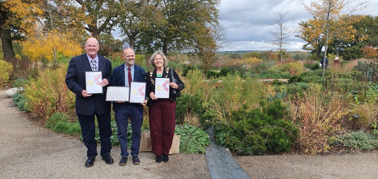 Certificates collected at South and South East in Bloom